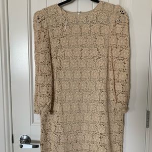 Beautiful linen  lace dress.